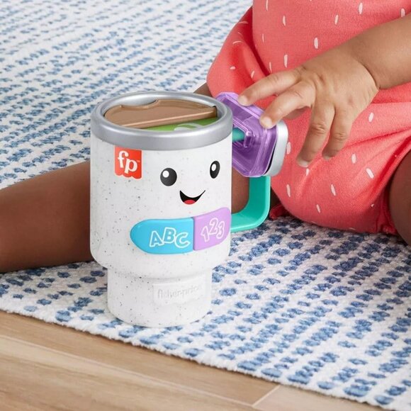 Fisher-Price Laugh & Learn Interactive Coffee Cup Toy with Lights, Music & Learn - Picture 2 of 6